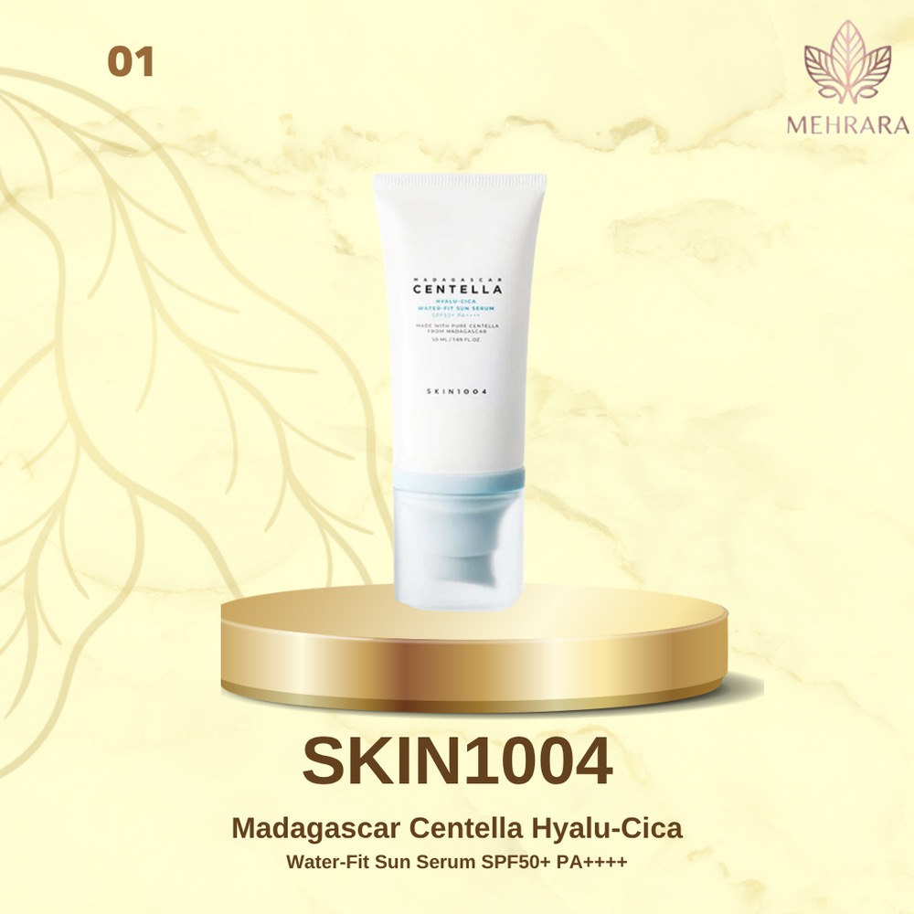 Copy of White and Gold Modern Skincare Promo Instagram Post - 1 ضد آفتاب سنتلا SKIN1004 Hyalu-Cica SPF50+ | ضدآفتاب سرمی - تصویر 1